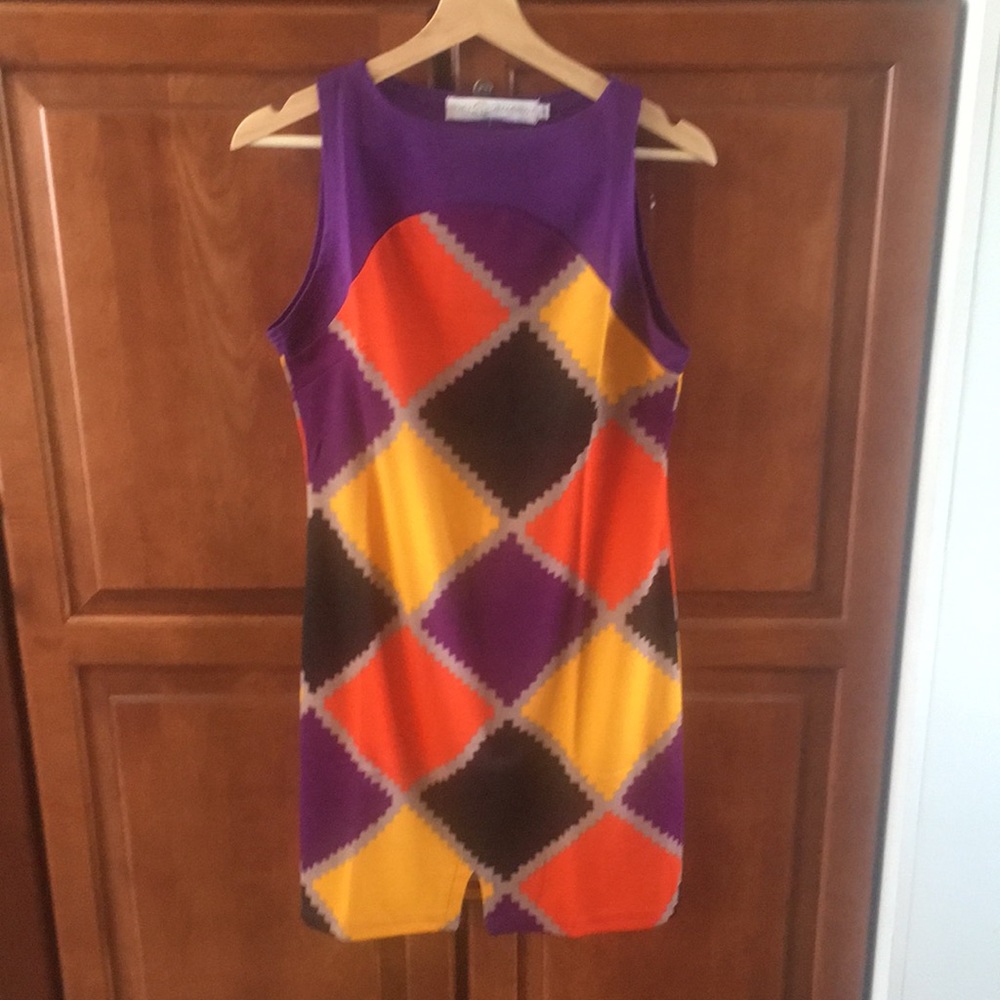 Sleeveless multicolor dress